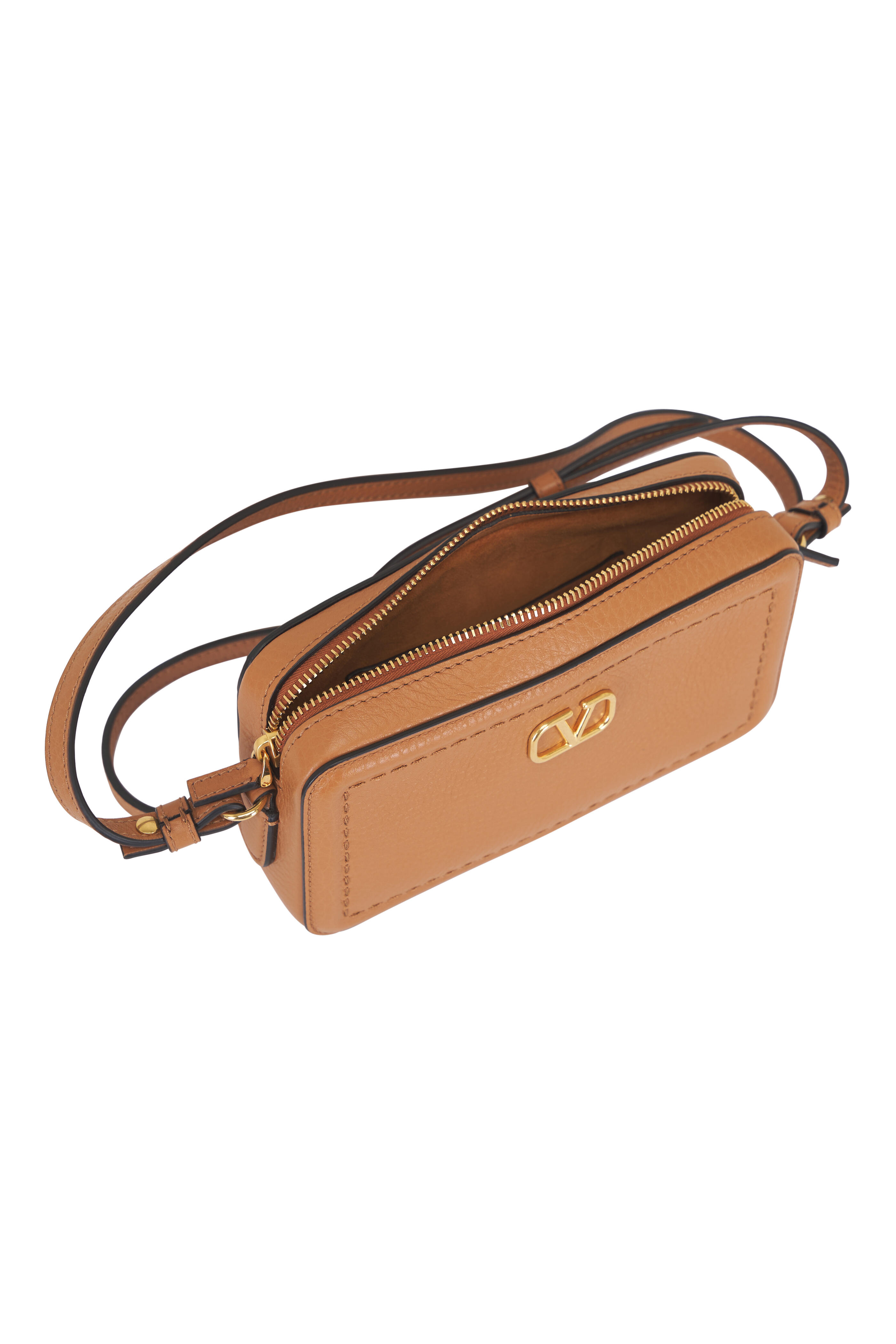 Valentino Garavani - Mini Alltime Almond Leather Camera Bag