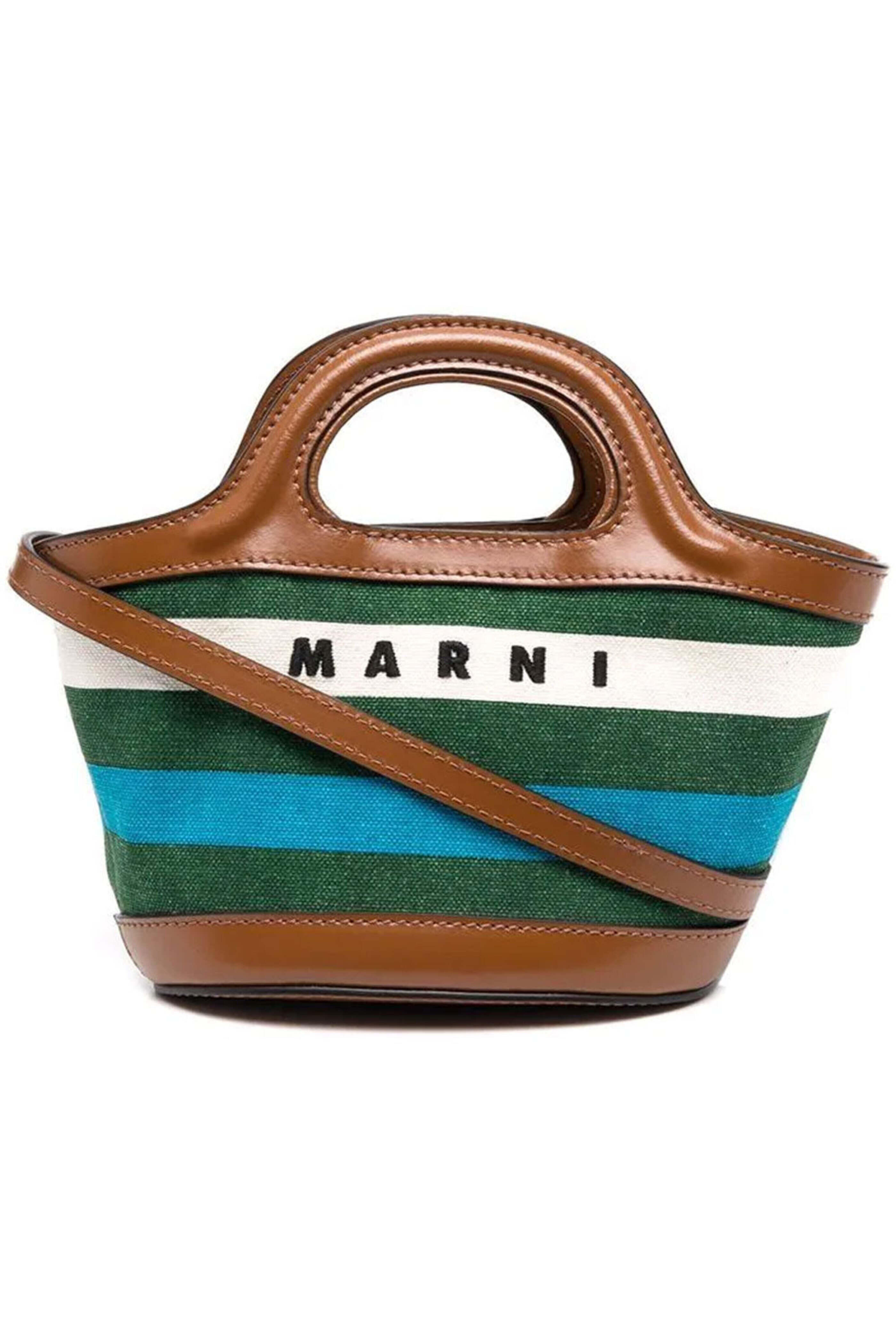 ★MARNI★ Tropicalia Micro Crossbody Bag Natural BMMP0096U2P Marni - Micro Tropicalia Tote in Blue and Green | Mitchell