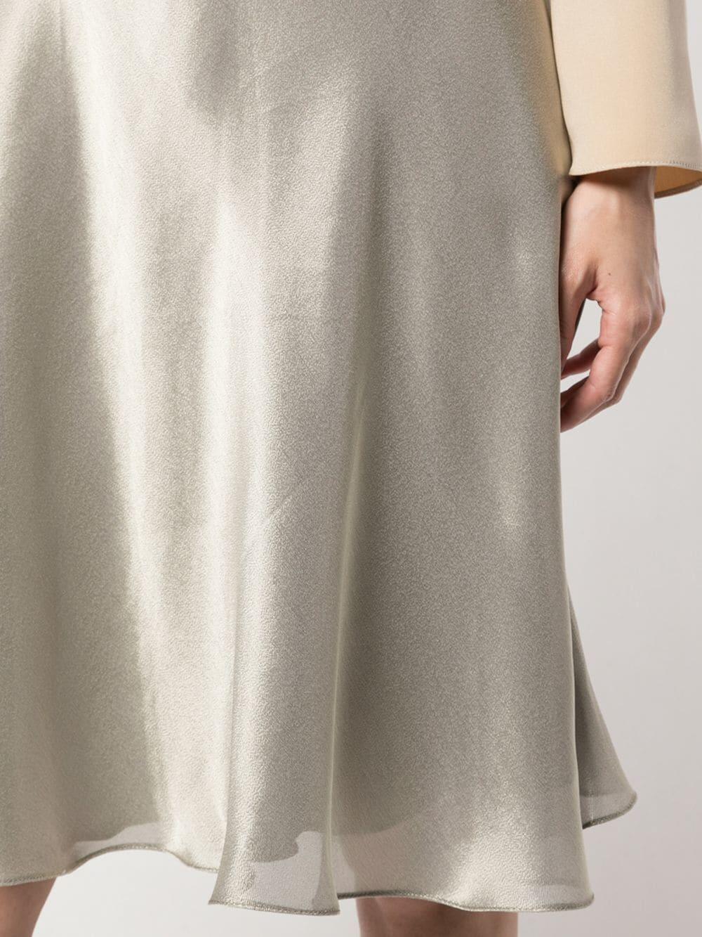 Peter Cohen - Silver Lamé Slip On Skirt