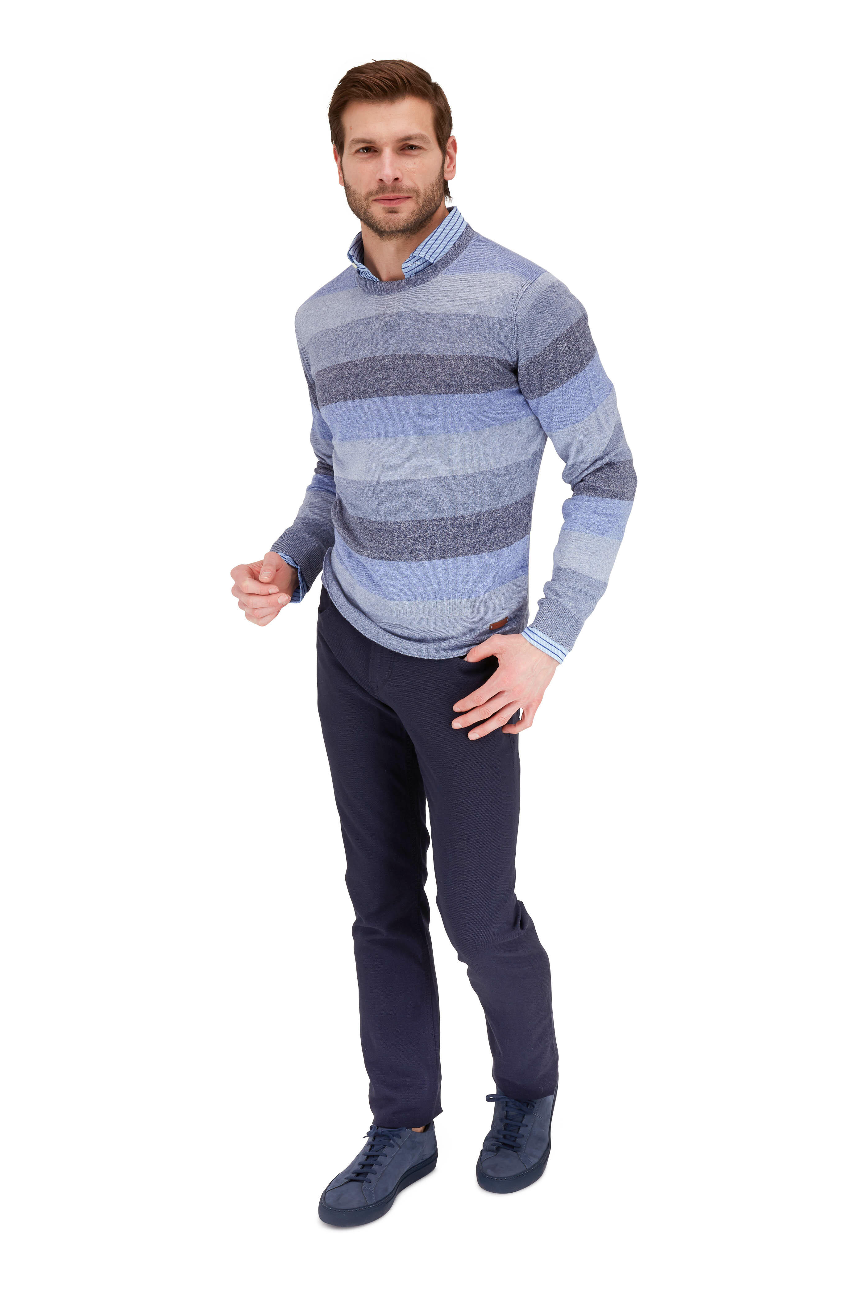 Baldessarini - John Navy Blue Mid-Rise Slim Fit Jean