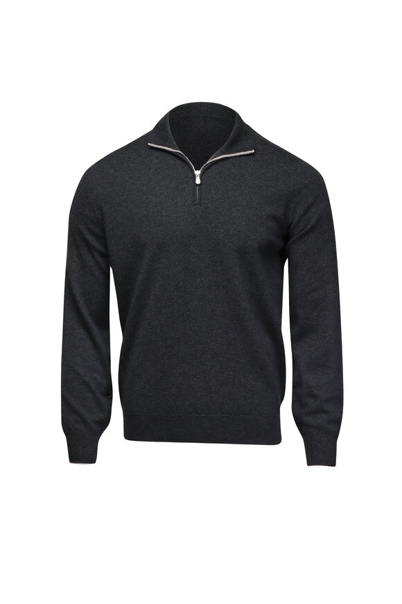 Loro Piana - Navy Baby Cashmere Cable Knit Full Zip Cardigan