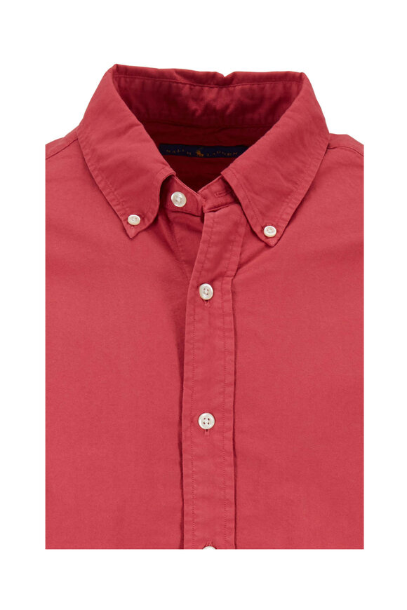 Polo Ralph Lauren - Solid Red Cotton Sport Shirt