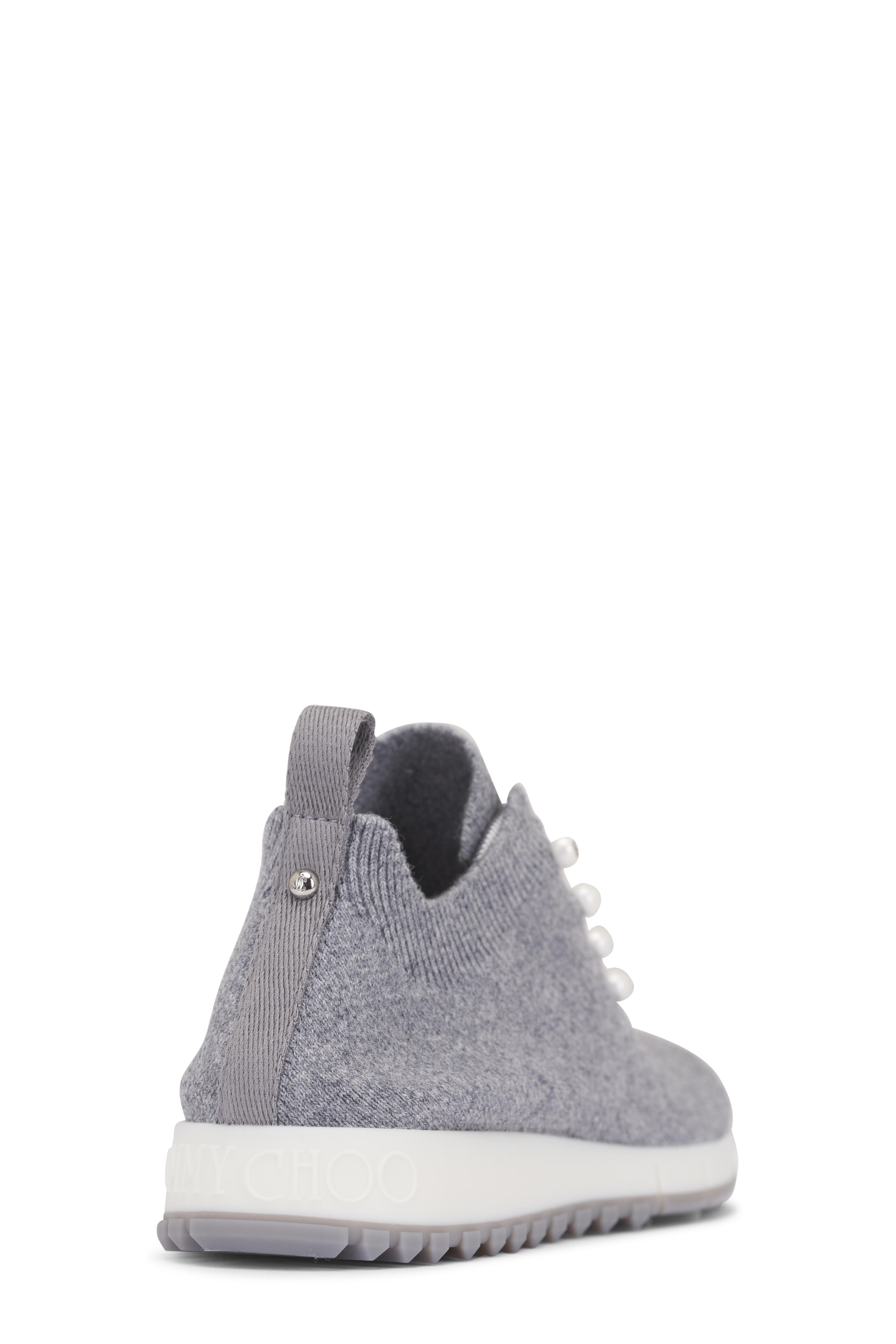 Jimmy Choo - Veles X Gray Mix Cashmere Knit Sneaker