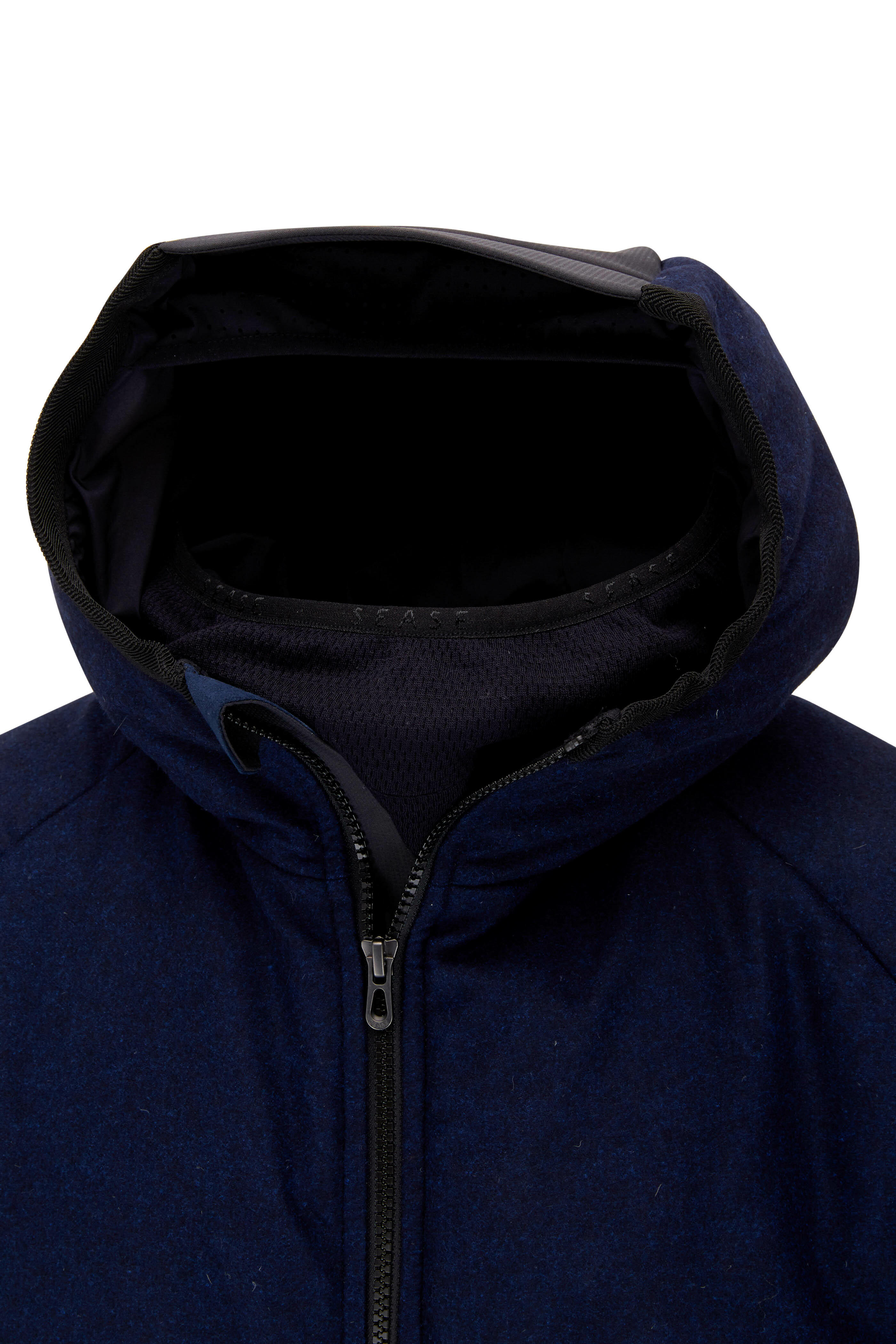 Sease - Predator Navy Blue Technical Wool Windbreaker