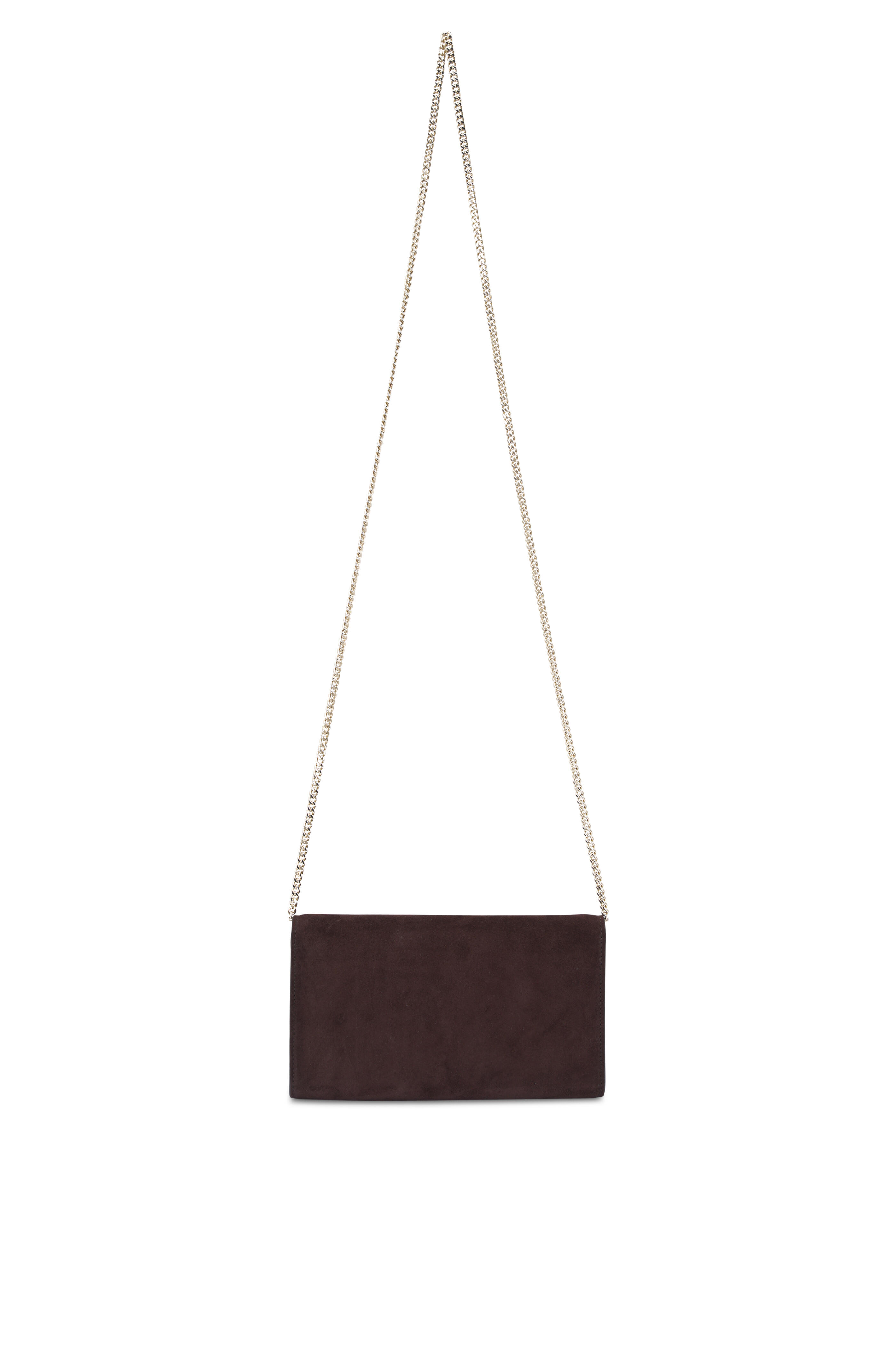 【関税&送料込】Jimmy Choo Chocolate Leather Emmie Clutch Jimmy Choo - Emmie Ballet Pink & Gold Patent Leather Clutch