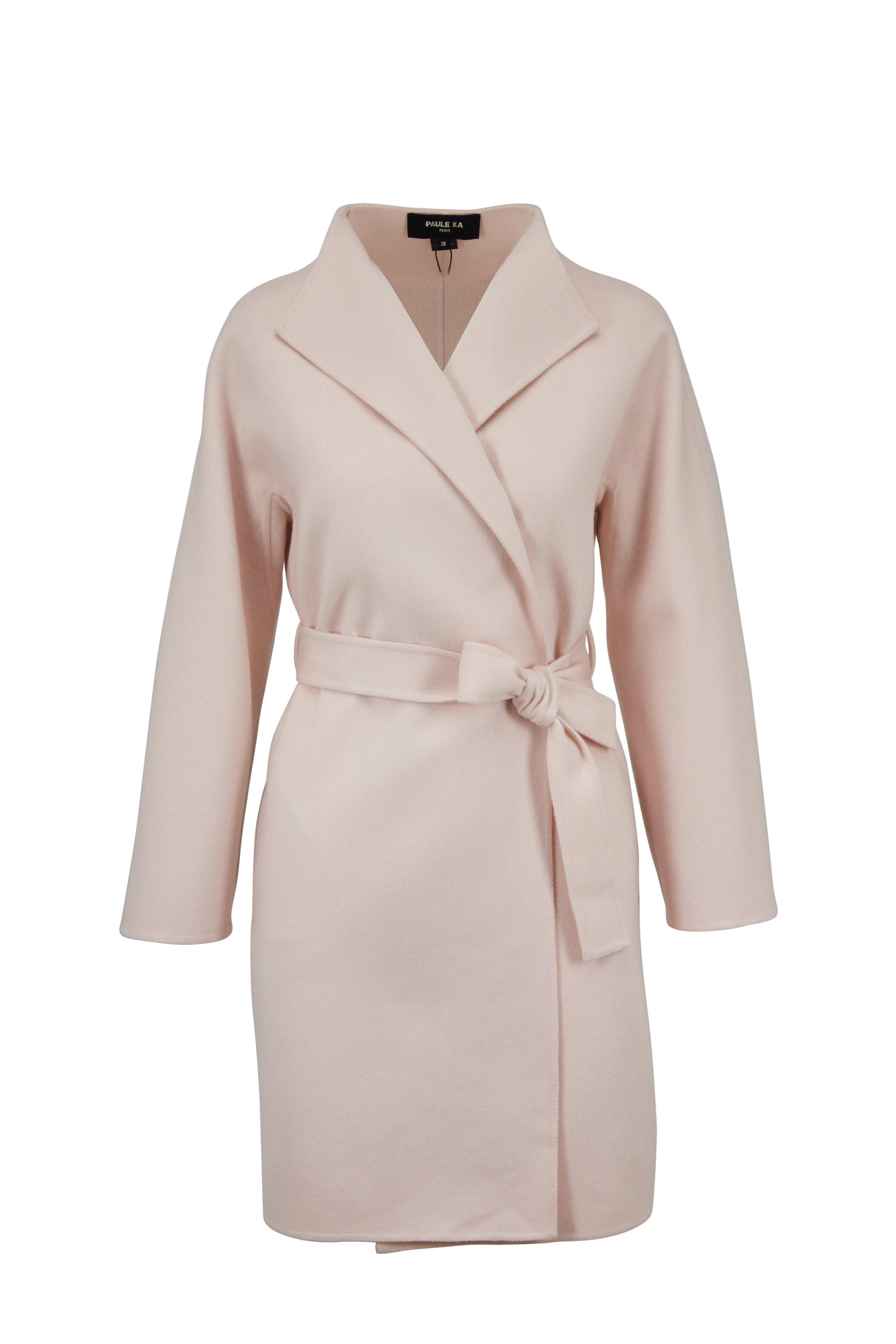 paule ka pink dress Paule Ka - Pink Tweed Button Front Dress