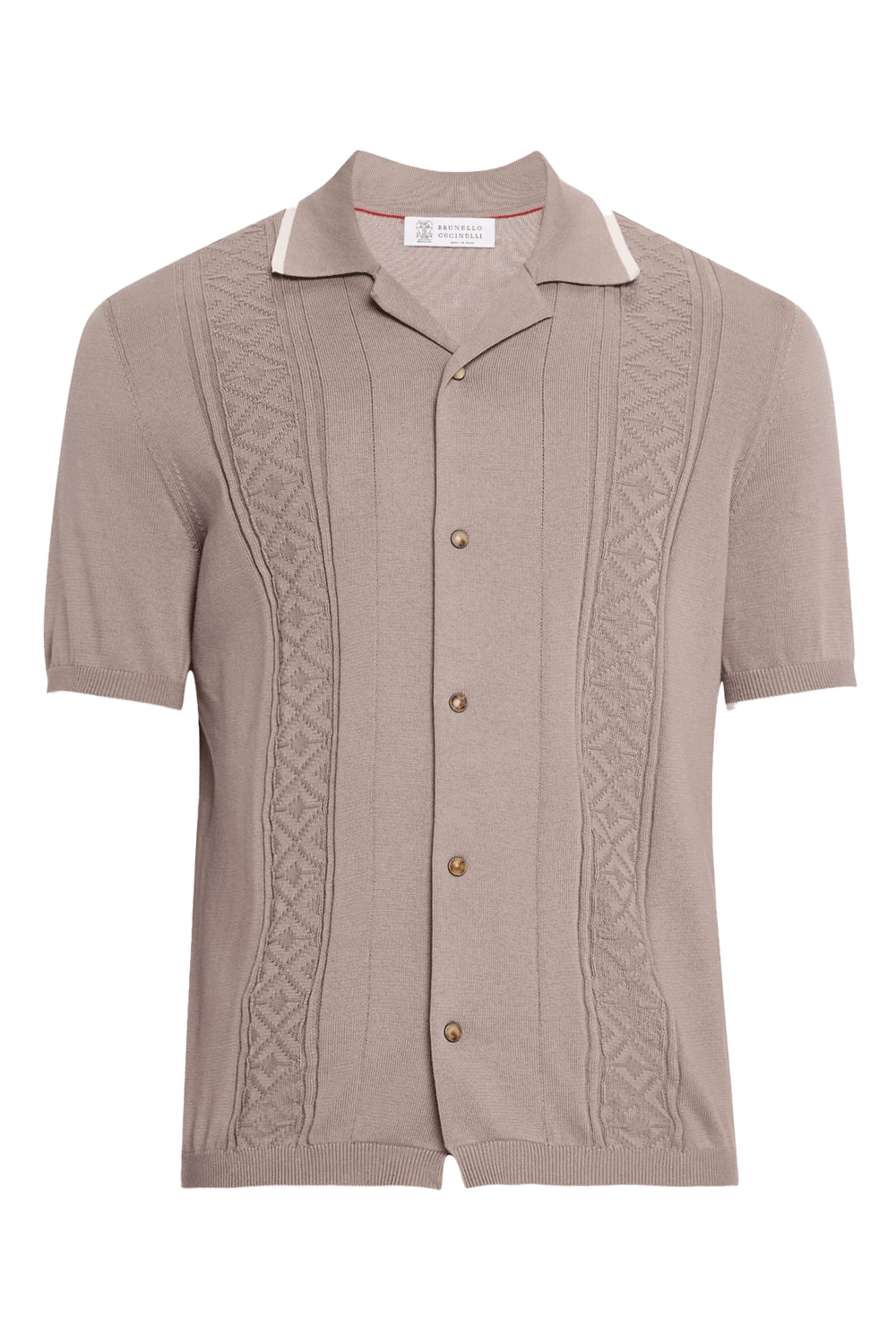 Brunello Cucinelli - Coffee Brown Polo Sweater