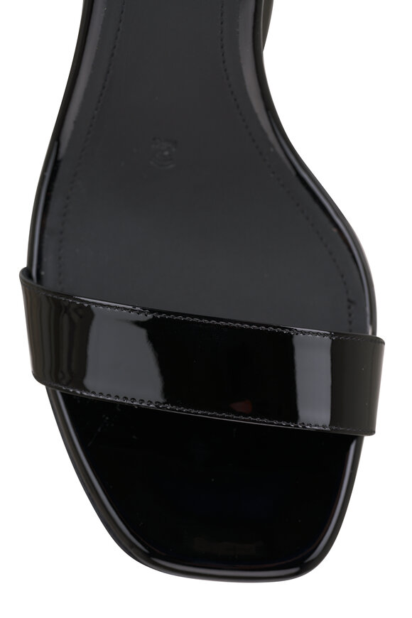 Santoni - Calypso Black Patent Leather Sandal, 75mm