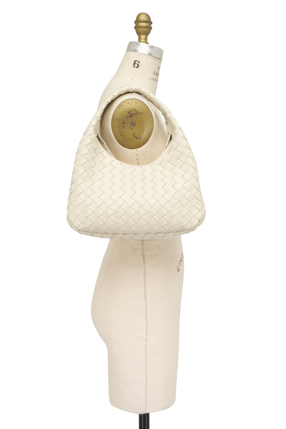 Bottega Veneta Small Campana Salt Intrecciato Leather Bag - view 5