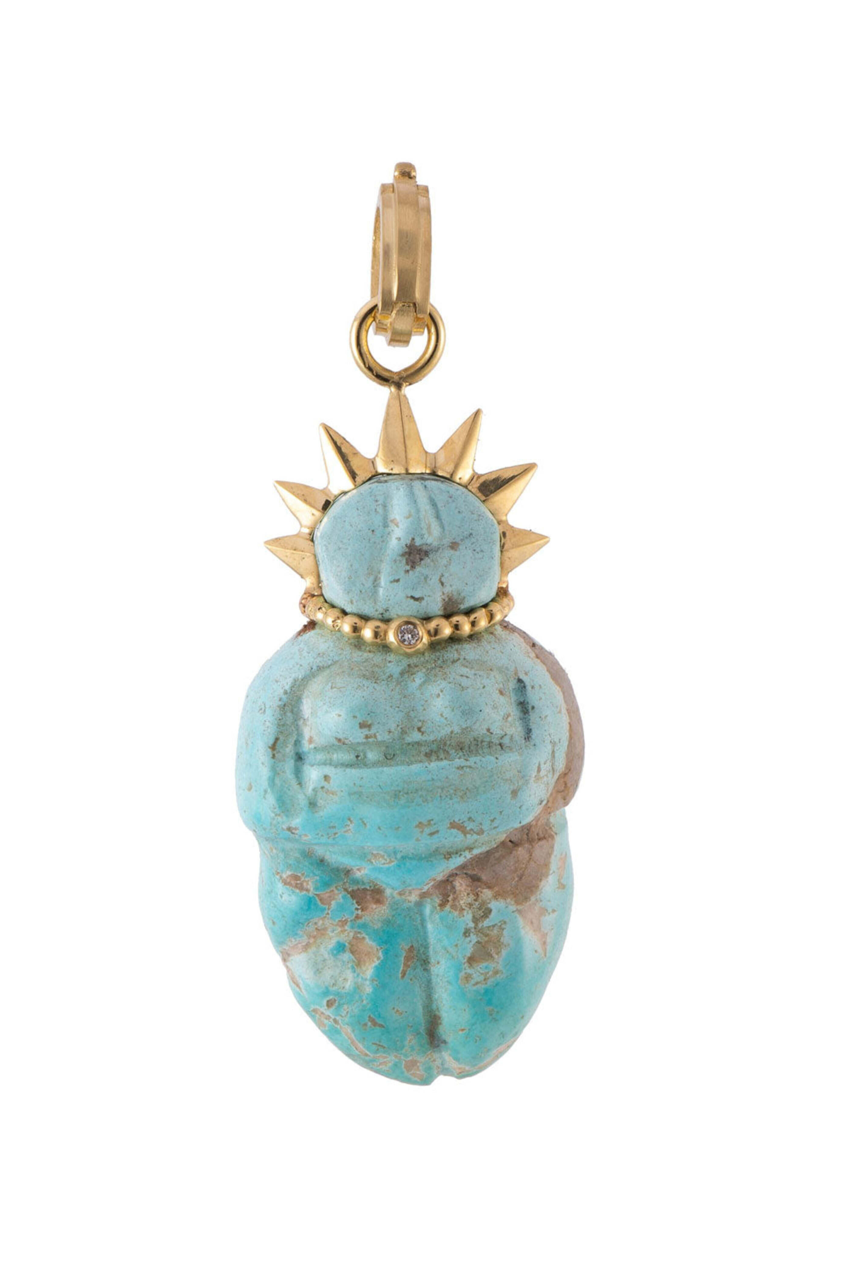 Sylva & Cie - Turquoise Woman Power Pendant