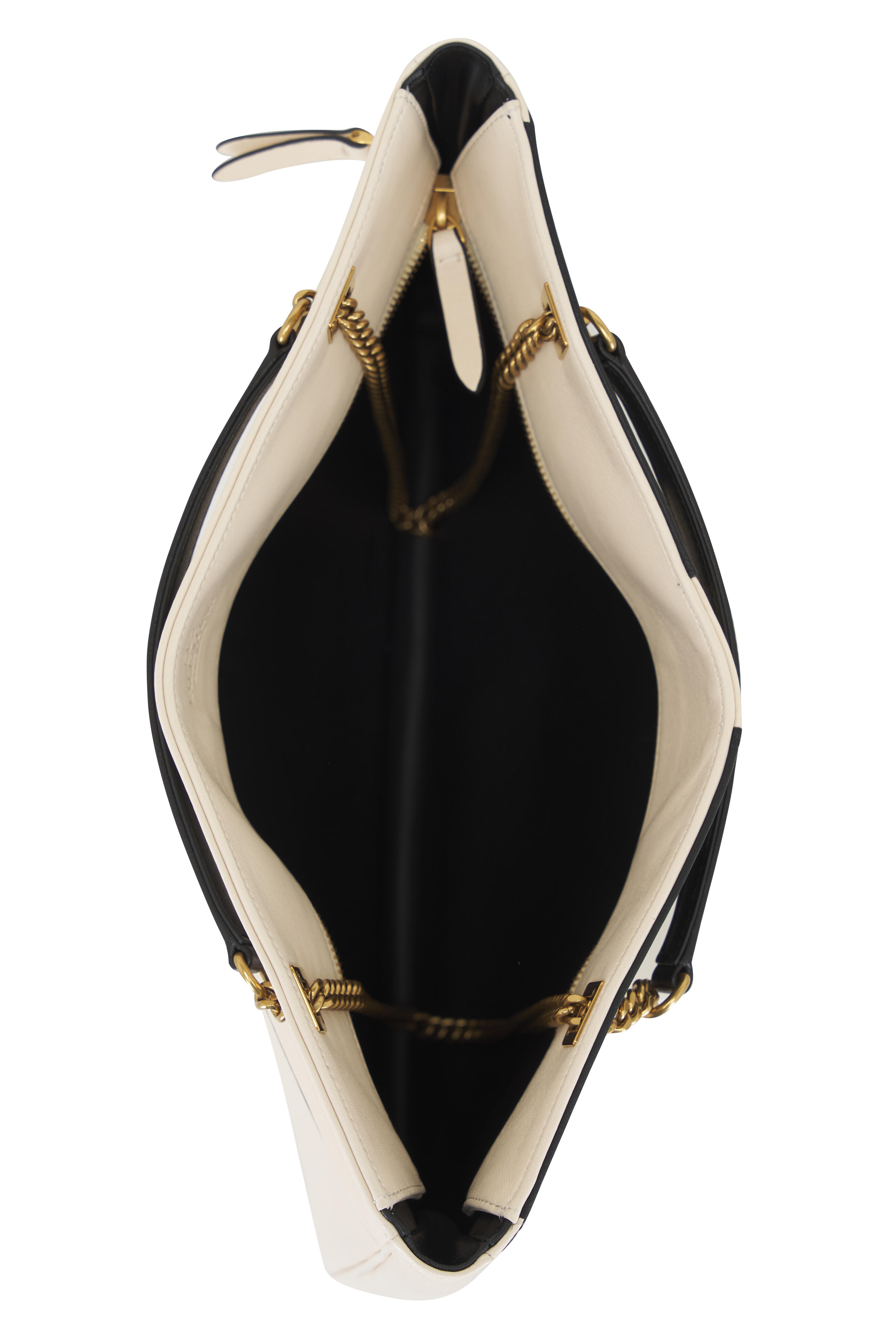 Valentino Garavani - Medium Viva Superstar Butter White & Black Tote