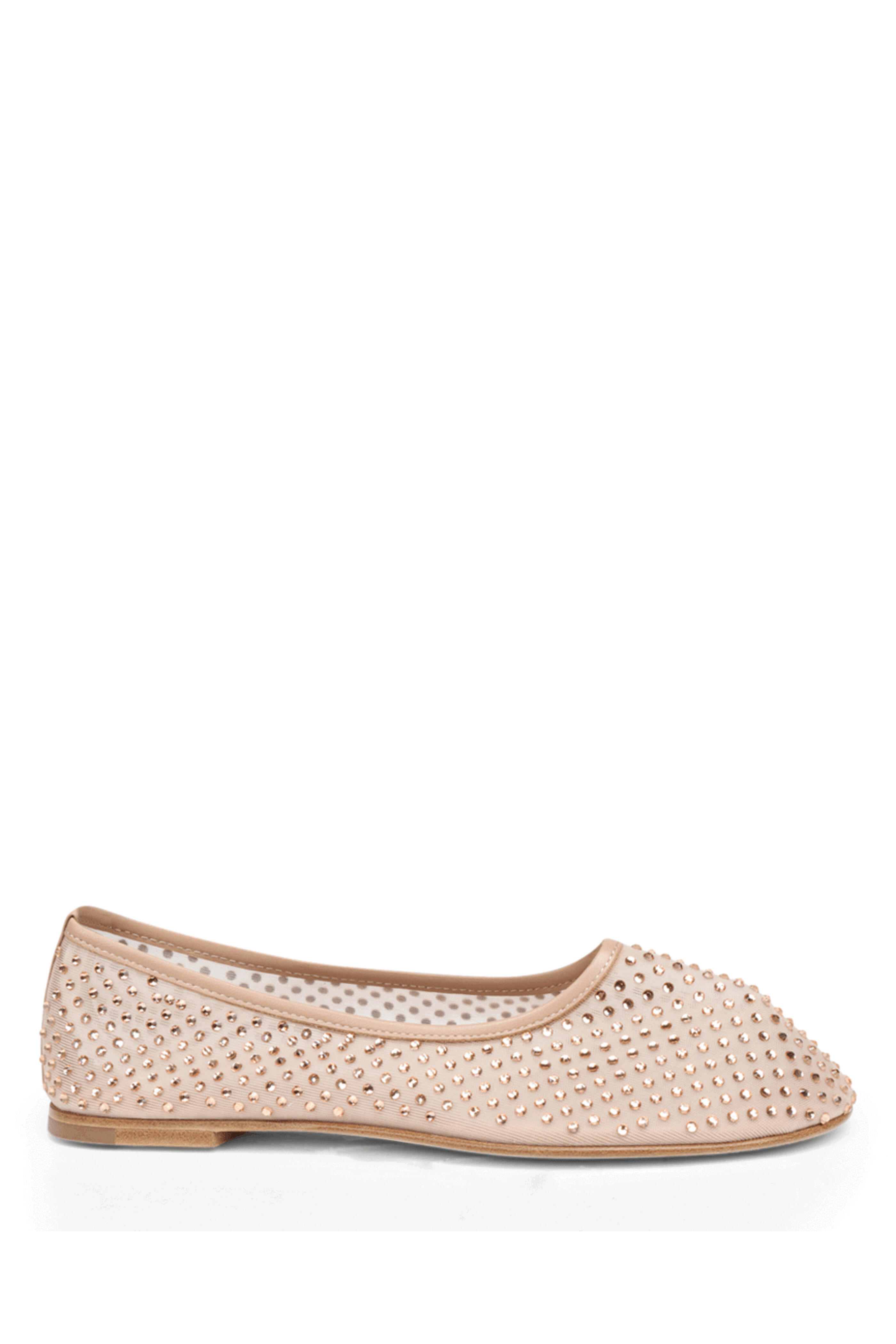 Dear Frances - Balla Beige Small Crystal Ballet Flat