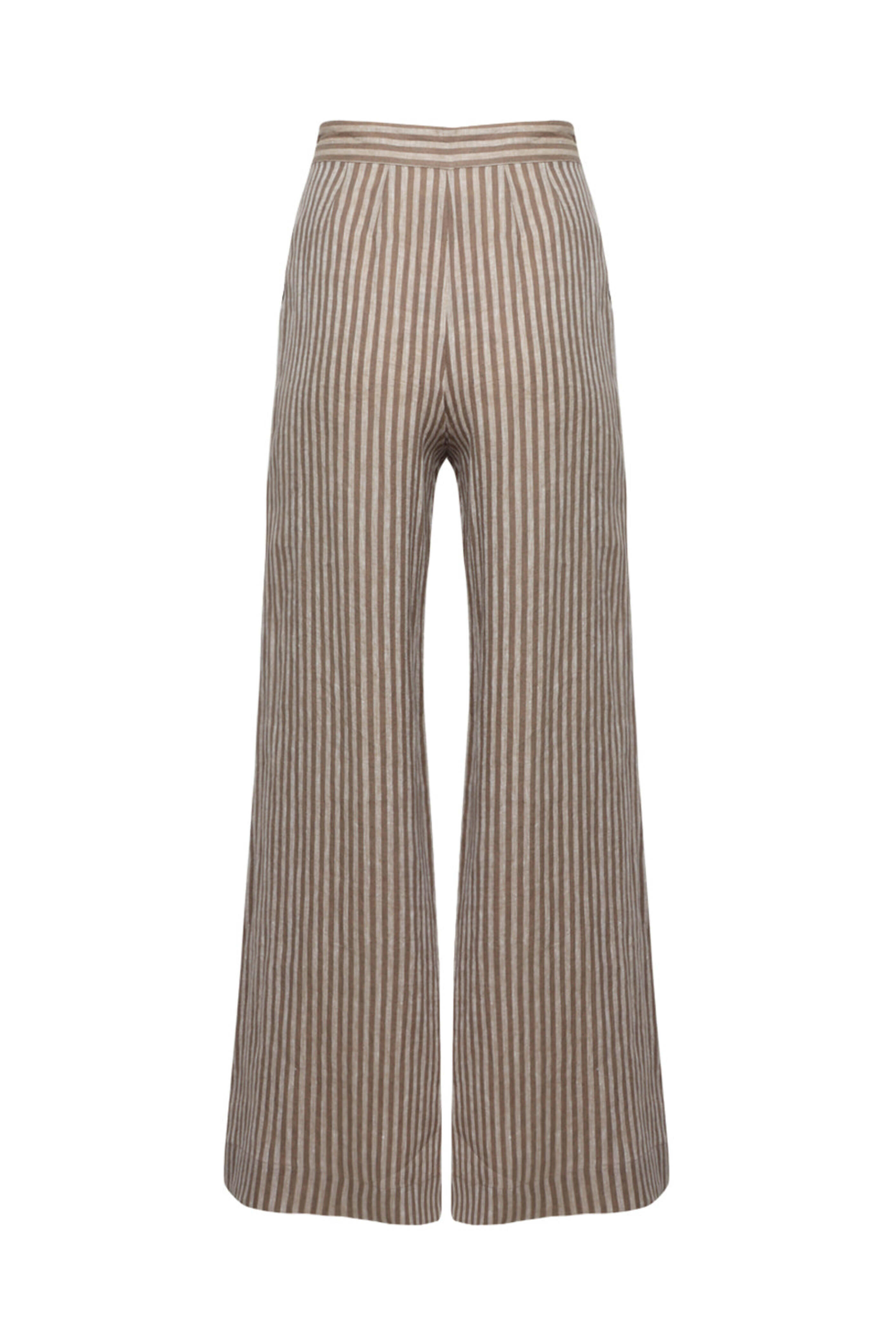 Hevron - Chocolate Stripe Capri Pant