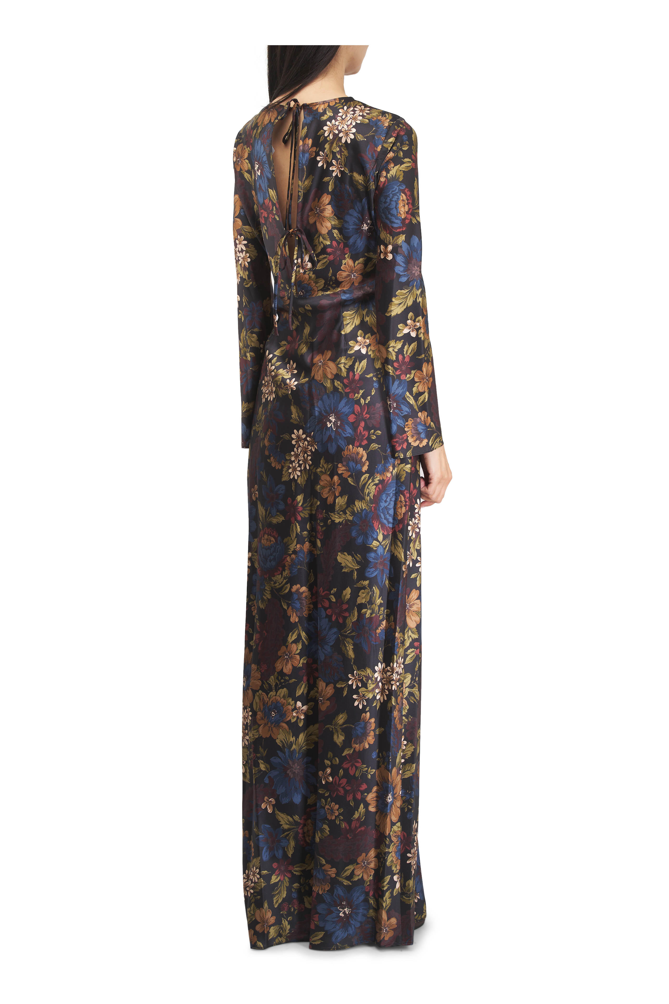 Veronica Beard - Gemma Black Multi Floral Maxi Dress
