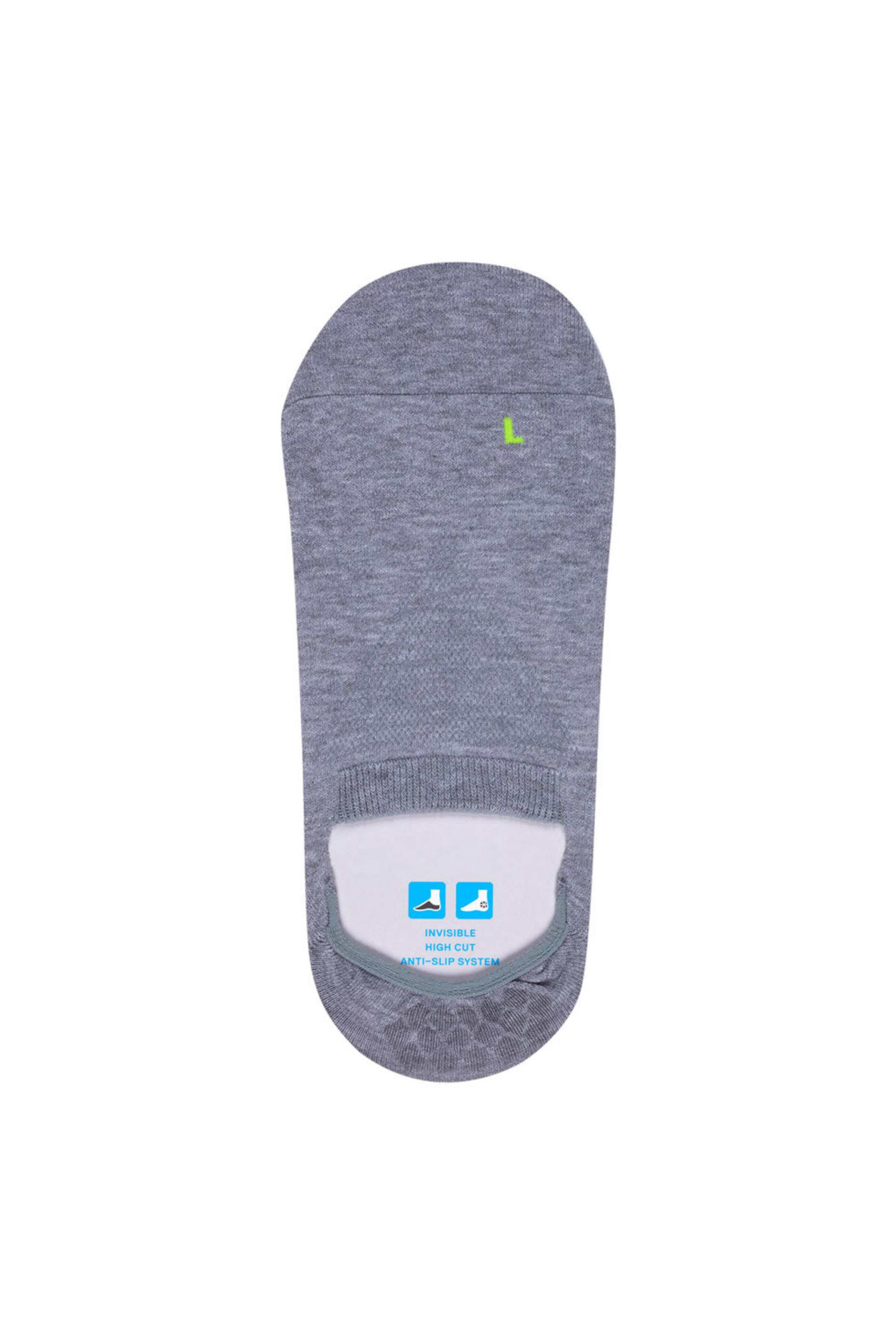 Falke - Gray Cool Kick Invisible Sock