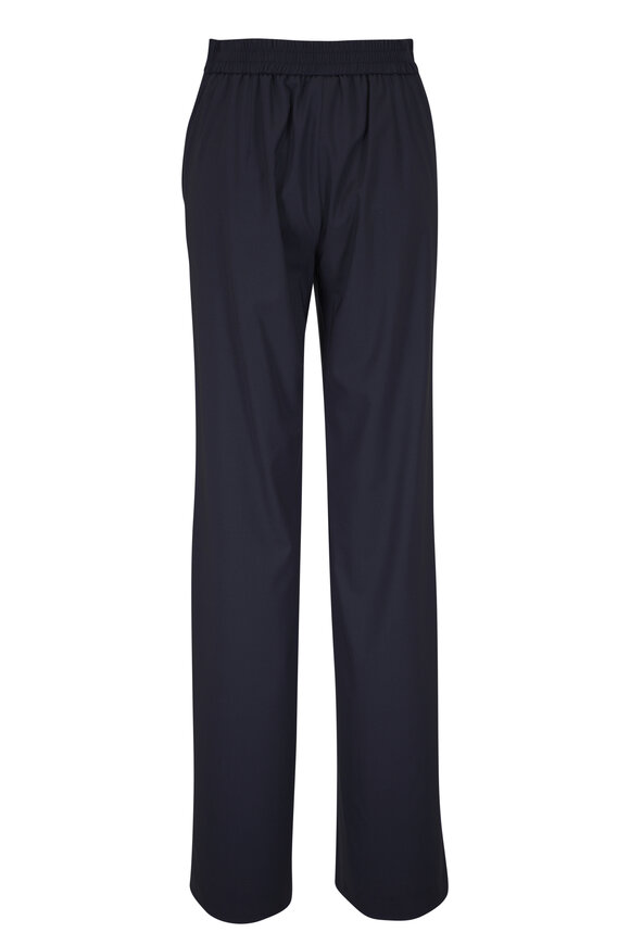 Michael Kors Collection - Black & White Silk Pull On Pajama Pant