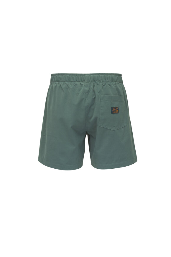 Faherty Brand All Day Island Spruce Swim Trunks - view 3
