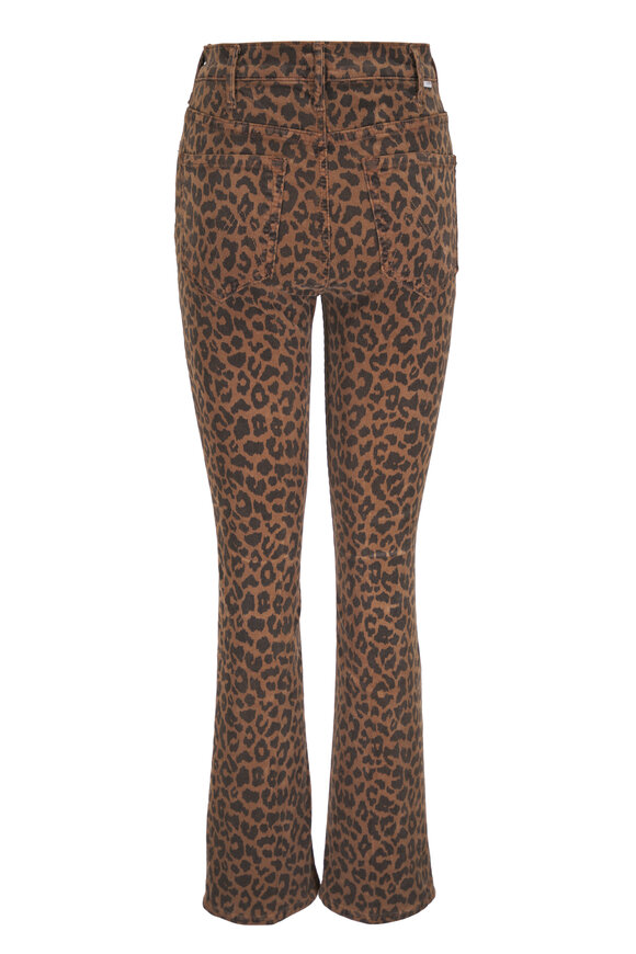 Mother The Hustler Flood Leopard Print Jean - view 2