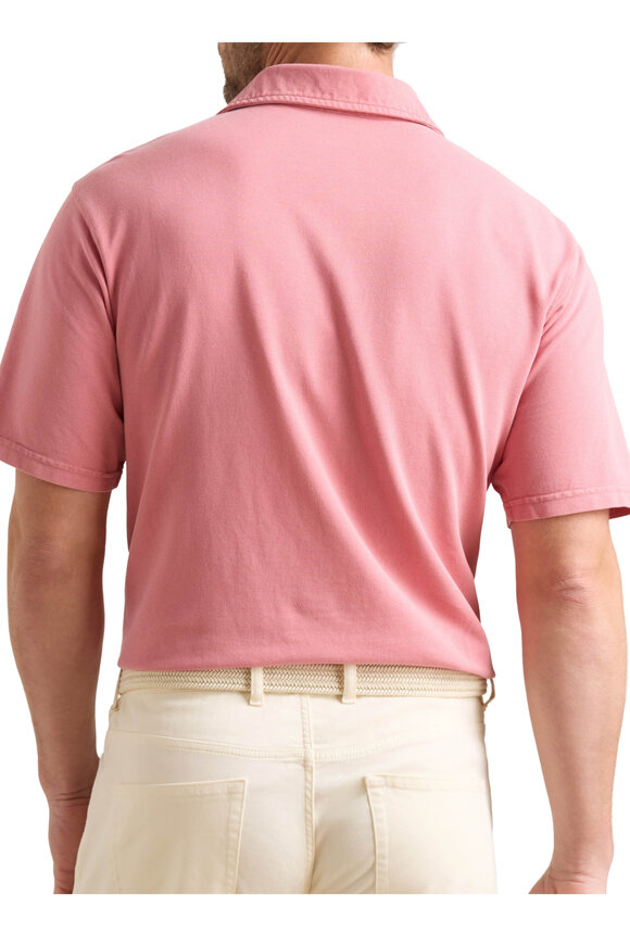 Peter Millar Everyday Venetian Pink Cotton Piqué Polo - view 3