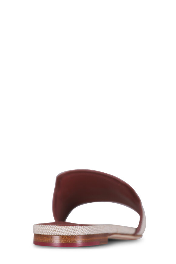 Loro Piana Summer Charms Natural & Caramel Flat Sandal - view 3
