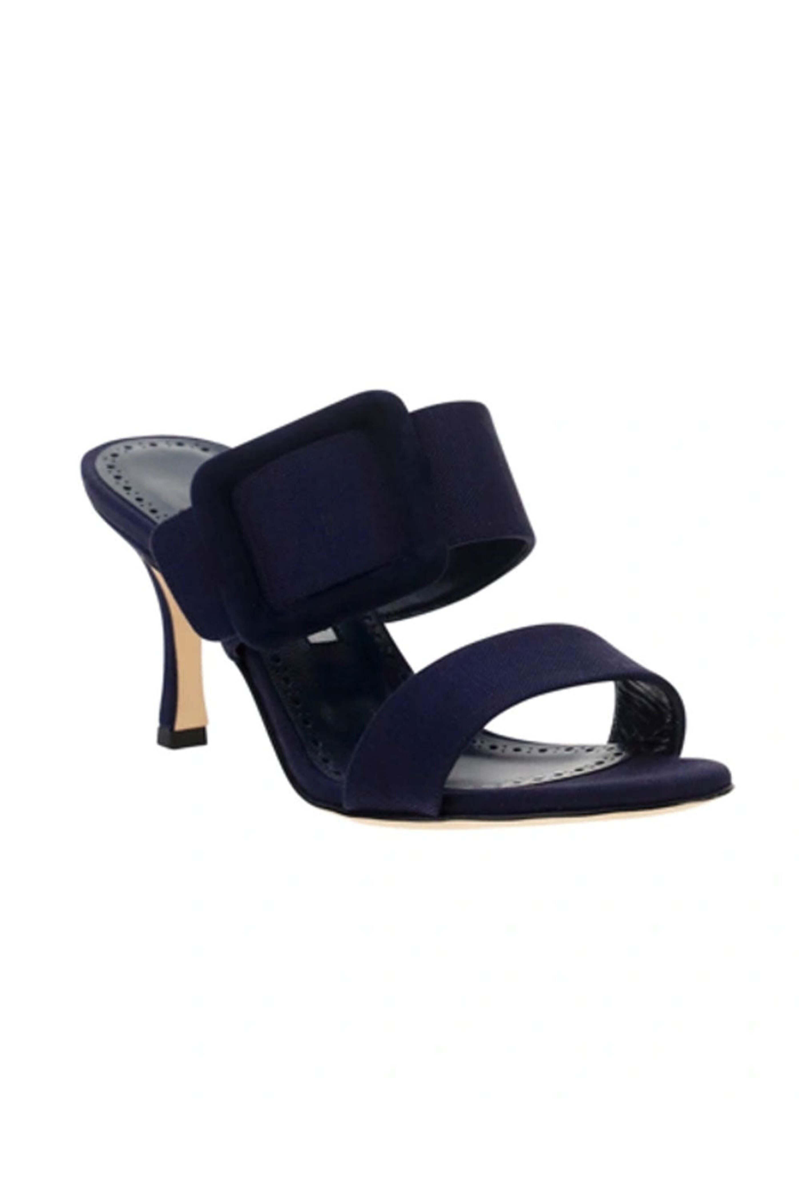 Manolo Blahnik - Gable Sandals in Navy