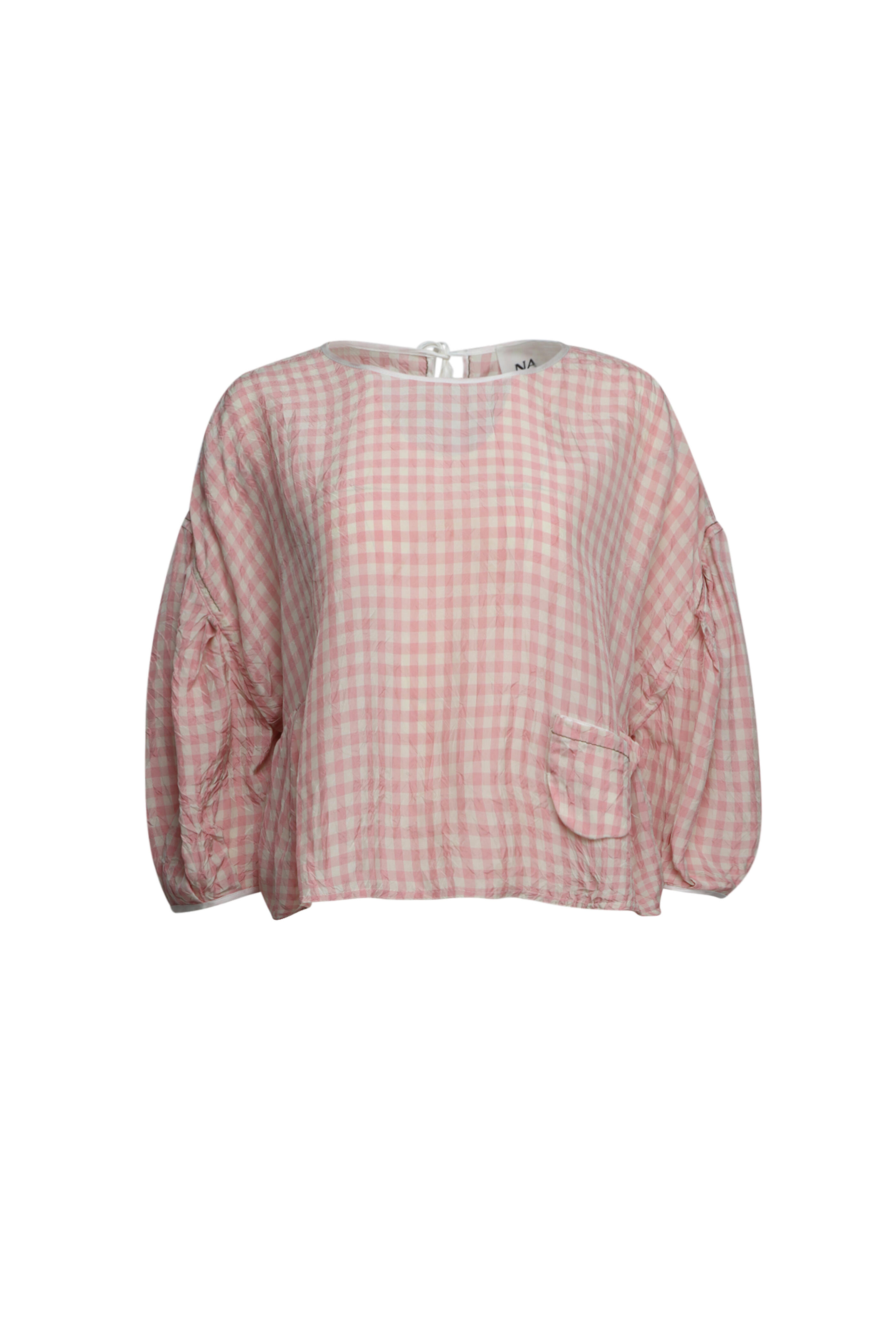 Nackiye - Vichy Rose Boxy Top