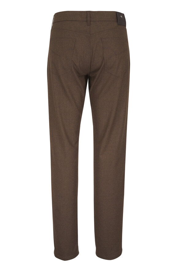 Marco Pescarolo Nerano Brown Flannel Five-Pocket Pant - view 2