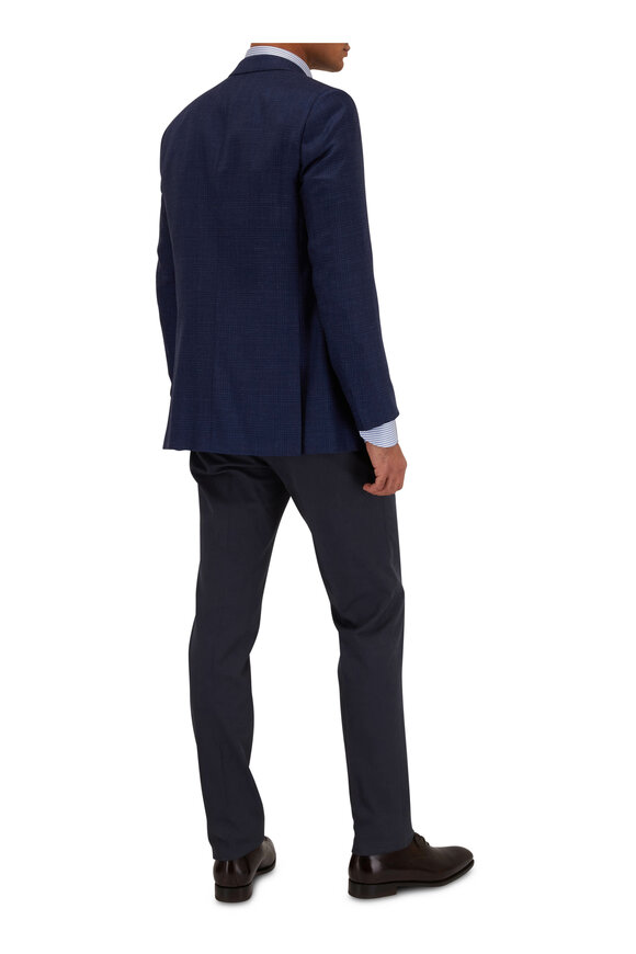 Brioni - Blue Plaid Cashmere Blend Sportcoat