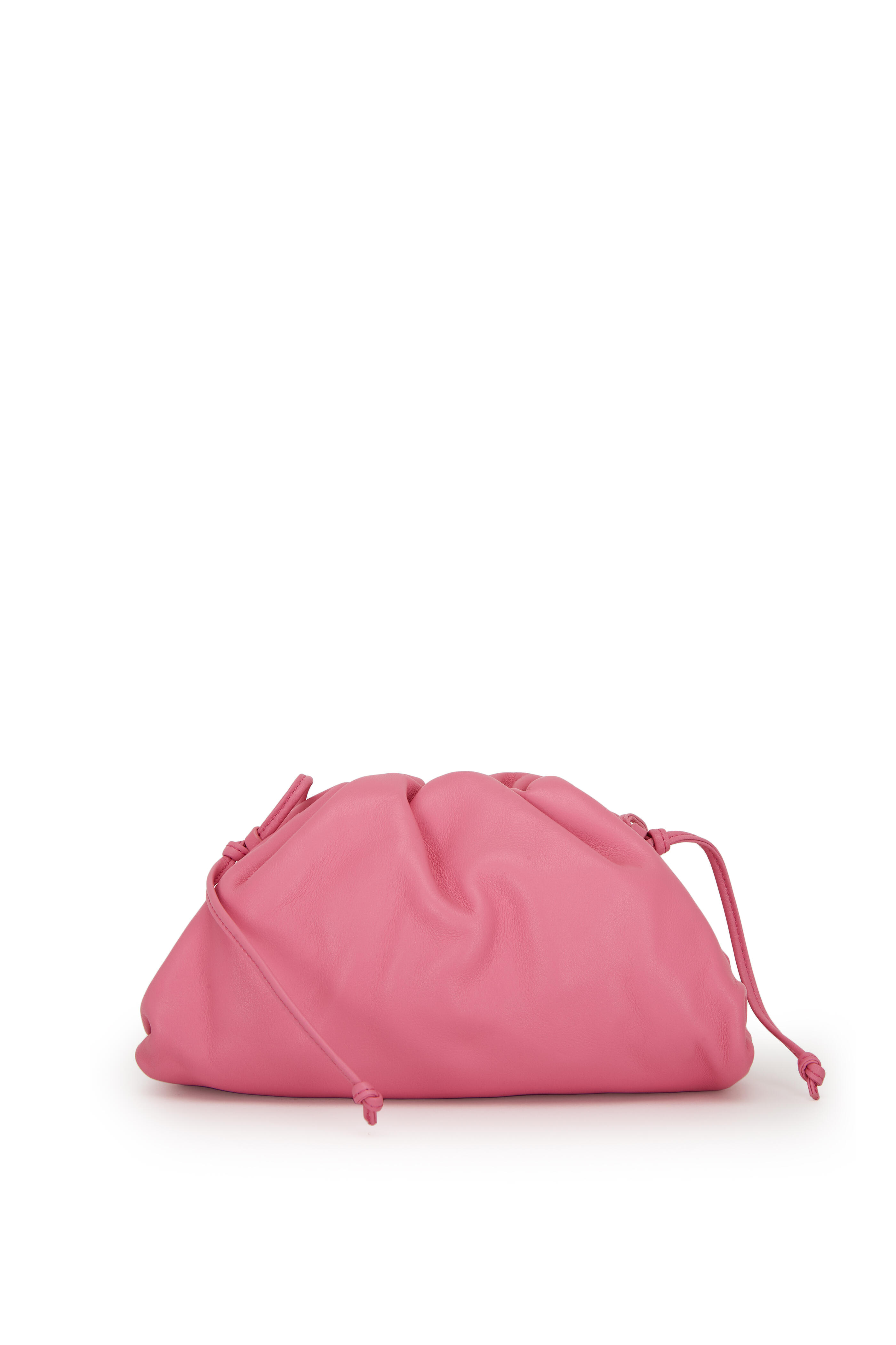 Bottega Veneta - The Pouch Pink Leather Small Crossbody Bag