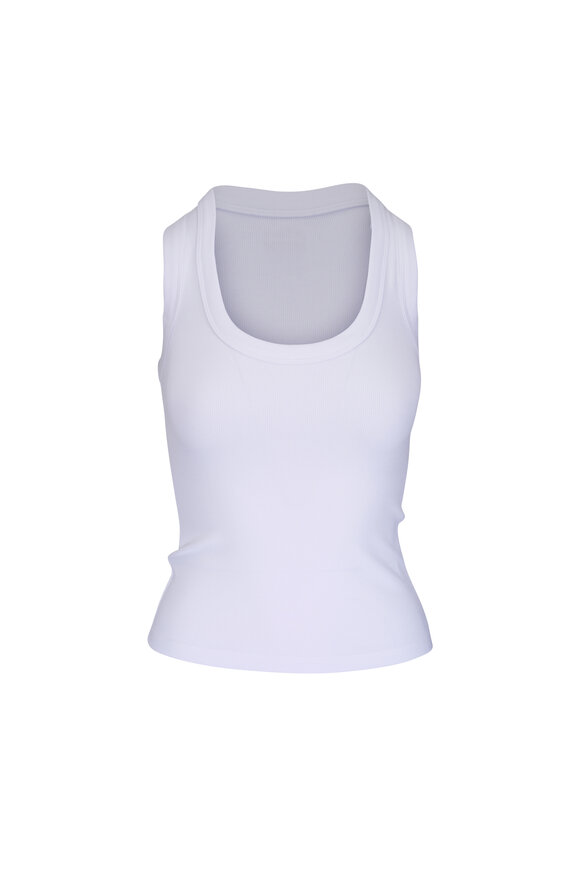 L'Agence Shania White Racerback Tank - view 1