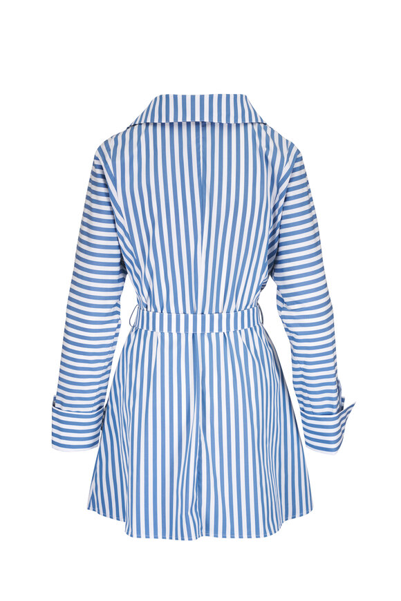 TWP - Brooke White Striped Mini Shirtdress