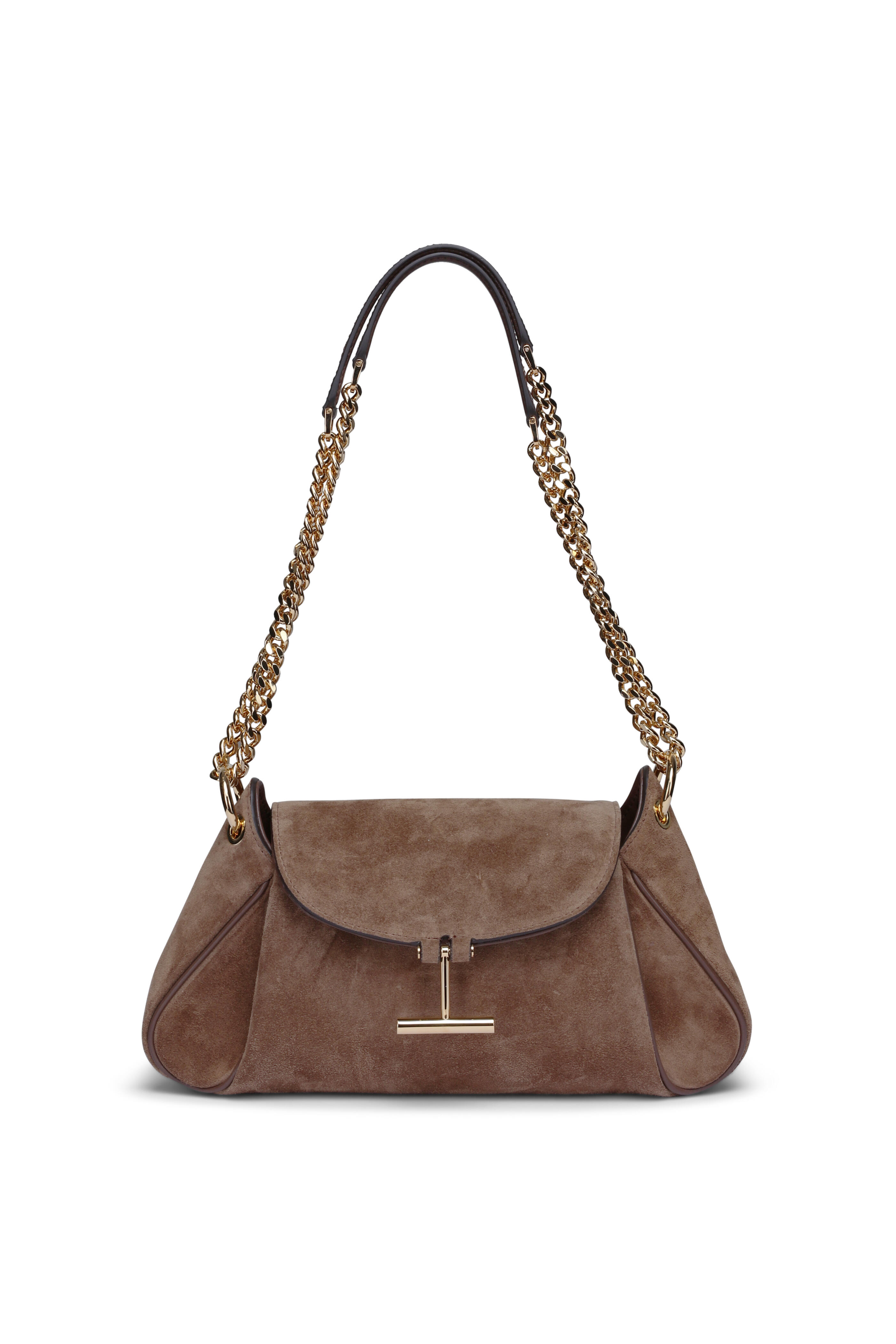 Tom Ford - Mini Tara Suede Shoulder Bag in Brown