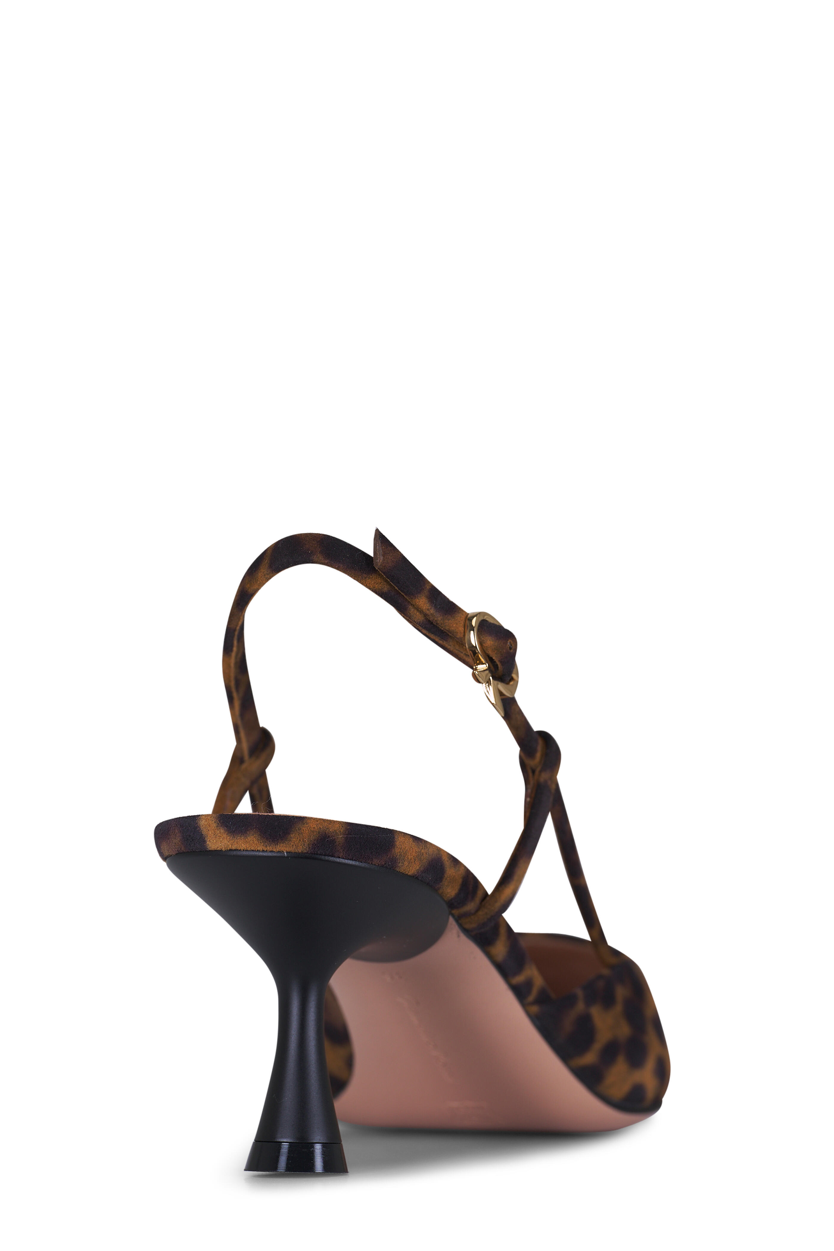 Gianvito Rossi - Ascent Suede Leopard Slingback, 55mm