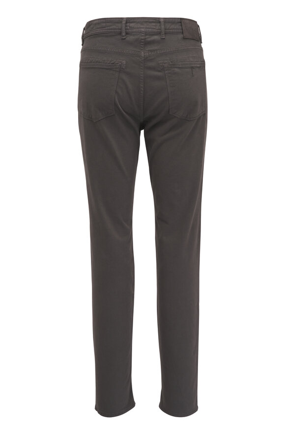 Barmas - Gray Stretch Cotton Five Pocket Pant 