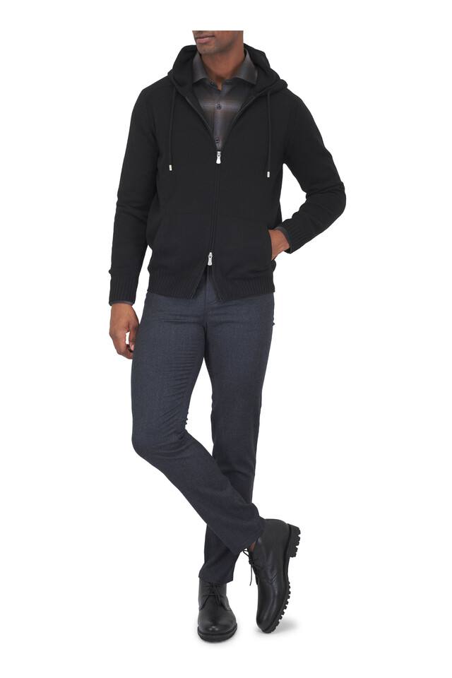 Designer outfit featuring Mahogany Ombre Check Cotton Sport Shirt and Hudson Black Leather Boot