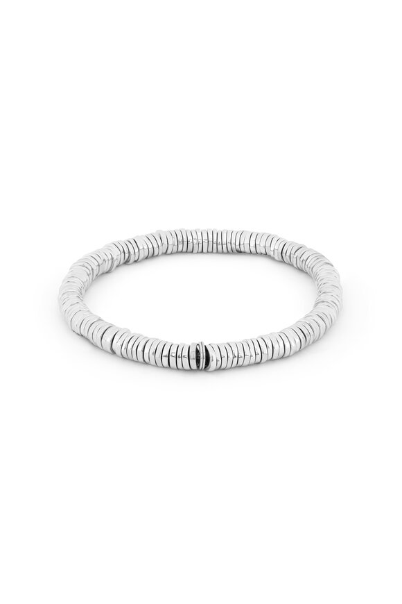 Tateossian - Pure Sterling Silver Expandable Disc Bracelet