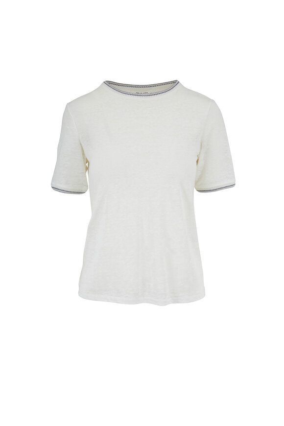 Rag & Bone - Molly White Linen T-Shirt