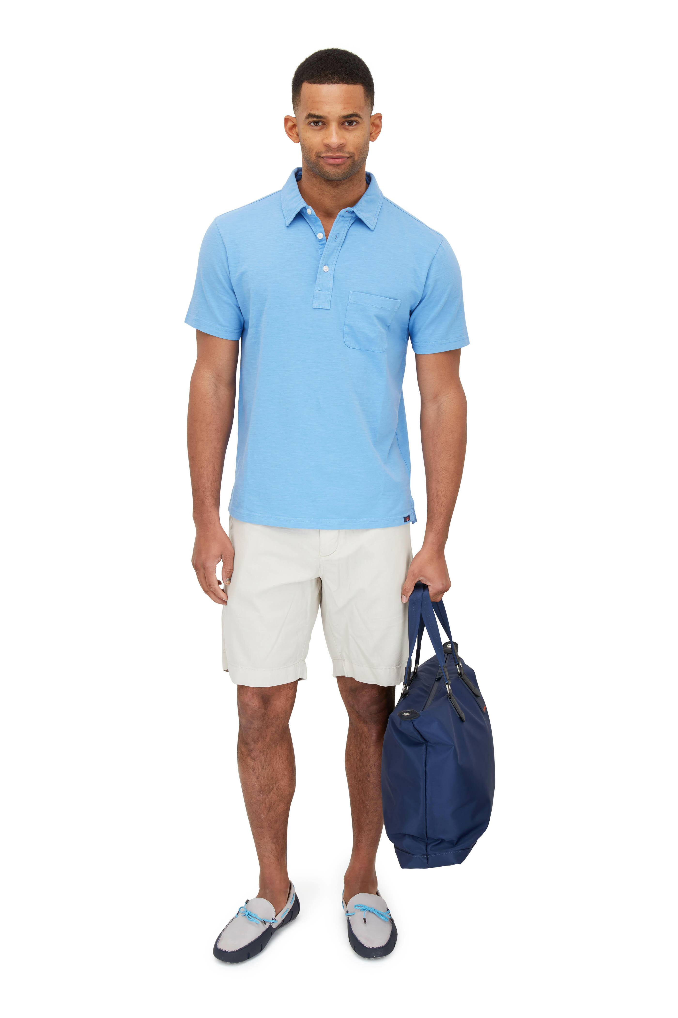 Swims - Navy Blue Nylon Waterproof Bag