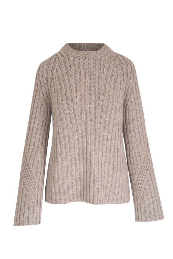 Khaite Calvin Sepia Cashmere Sweater 