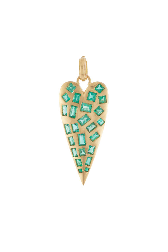 Sylva & Cie - Ten Table Emerald Heart Pendant