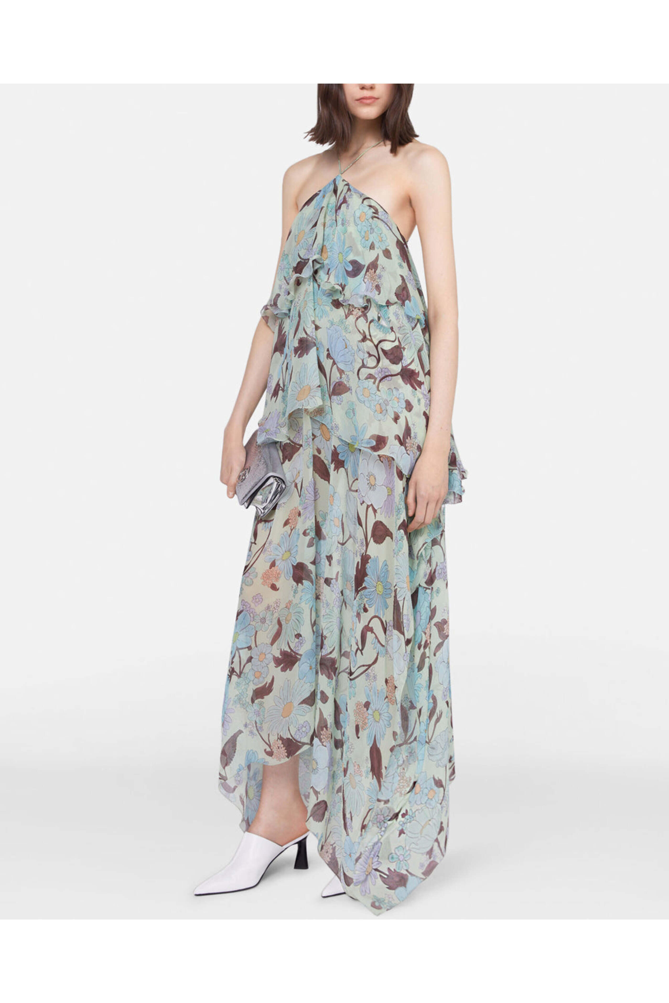 ワンピース Stella Mccartney \"Lady Garden\" halter dress Stella Mccartney Lady Garden Print Silk Chiffon Halterneck