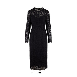Dolce & Gabbana - Black Long Sleeve Lace Dress | Mitchell Stores