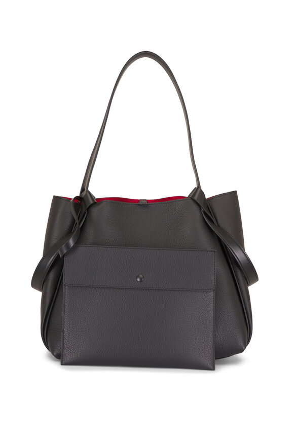 Christian Louboutin Small Bettina Black Leather Tote - view 4
