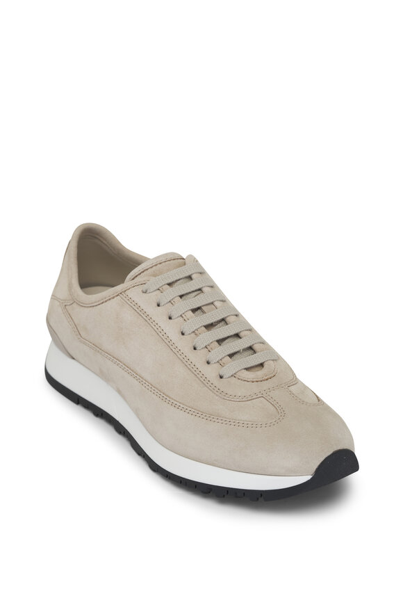 John Lobb Foundry II Neutral Suede Sneaker