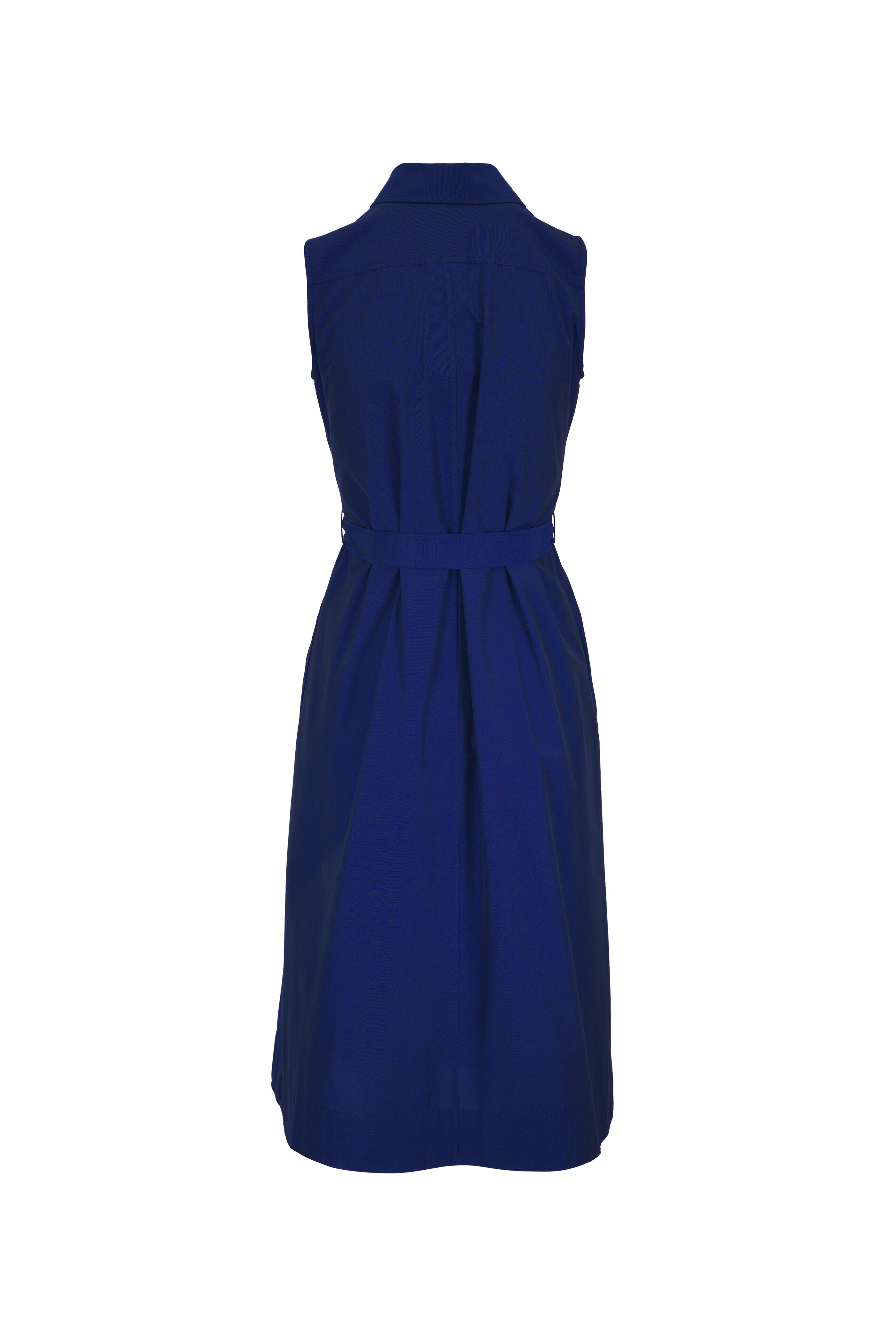 Antonelli - Magda Navy Blue Belted Midi Dress
