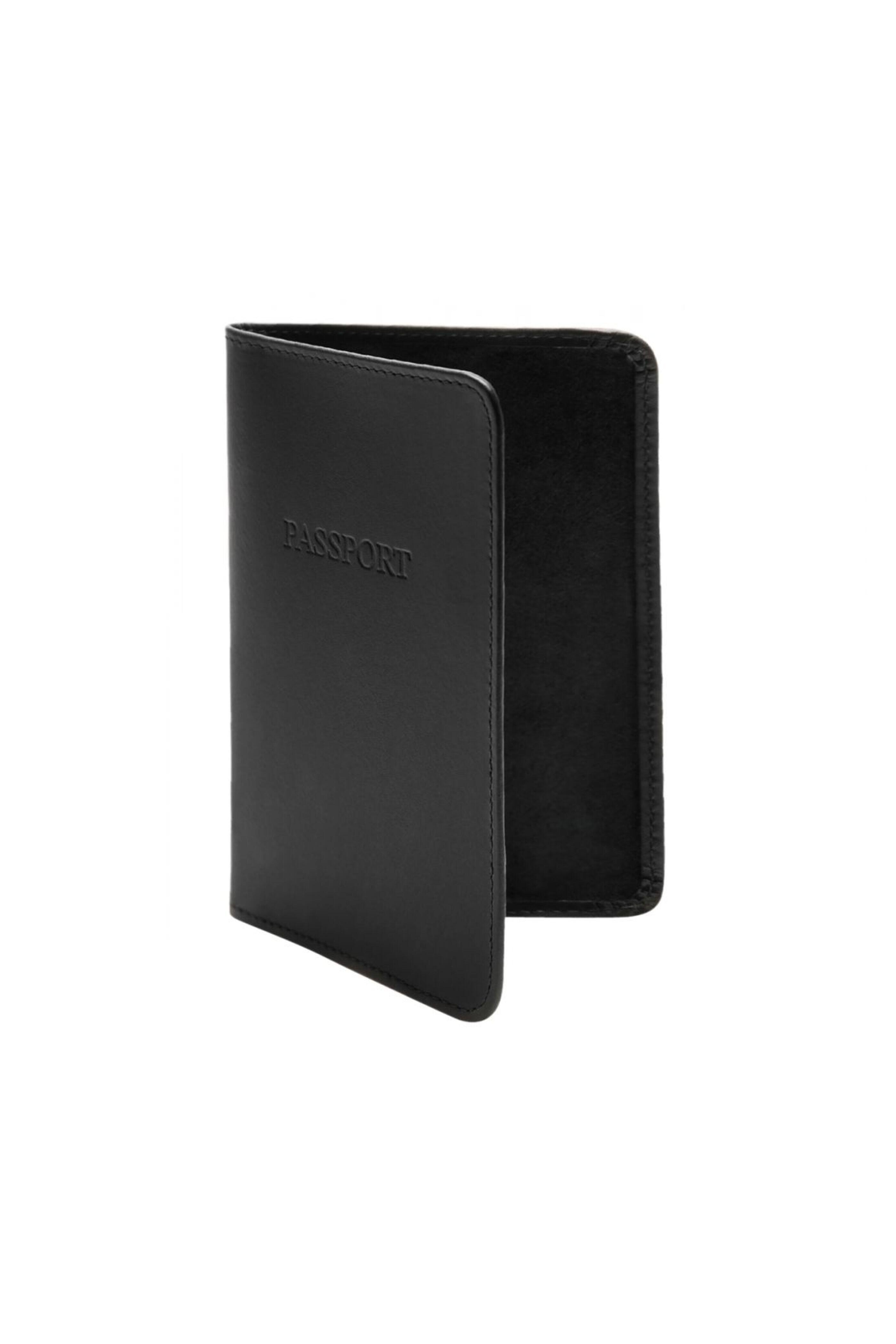 Ettinger Leather - Black Passport Holder