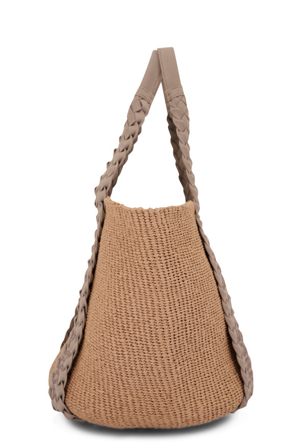 Chloé - Large Woody Pastel Gray Paper Tote 