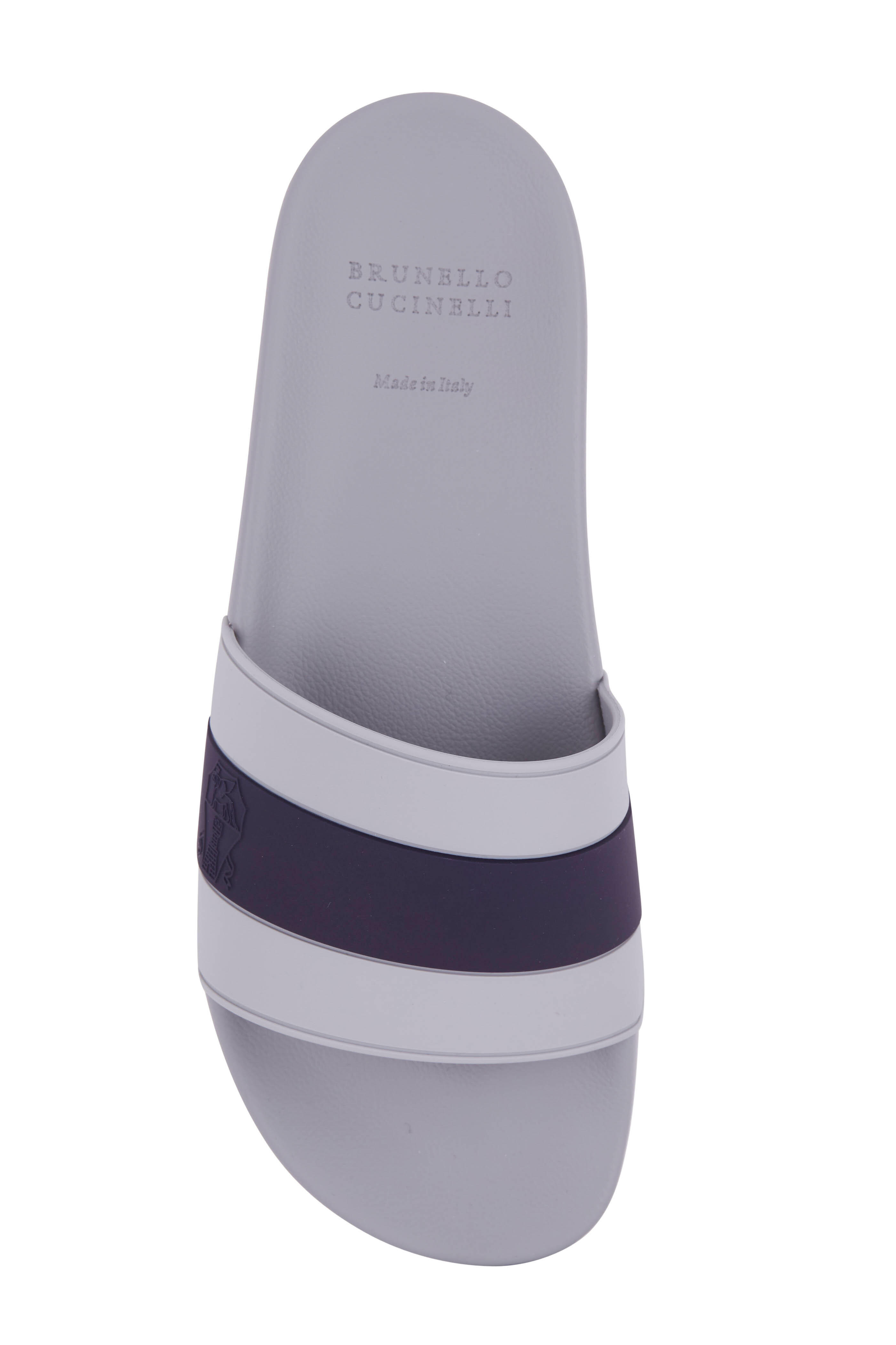Brunello Cucinelli - Gray & Blue Rubber Pool Slide