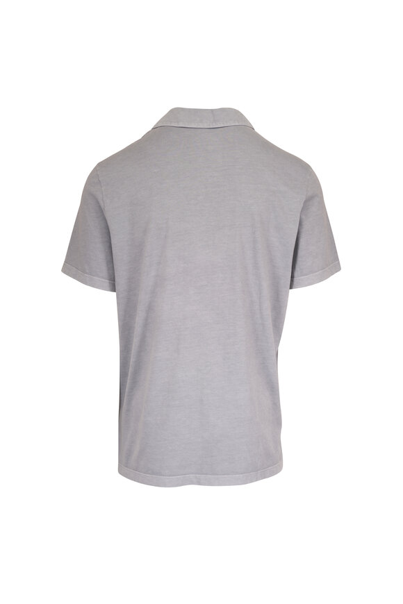 James Perse Ore Gray Cotton Polo - view 2