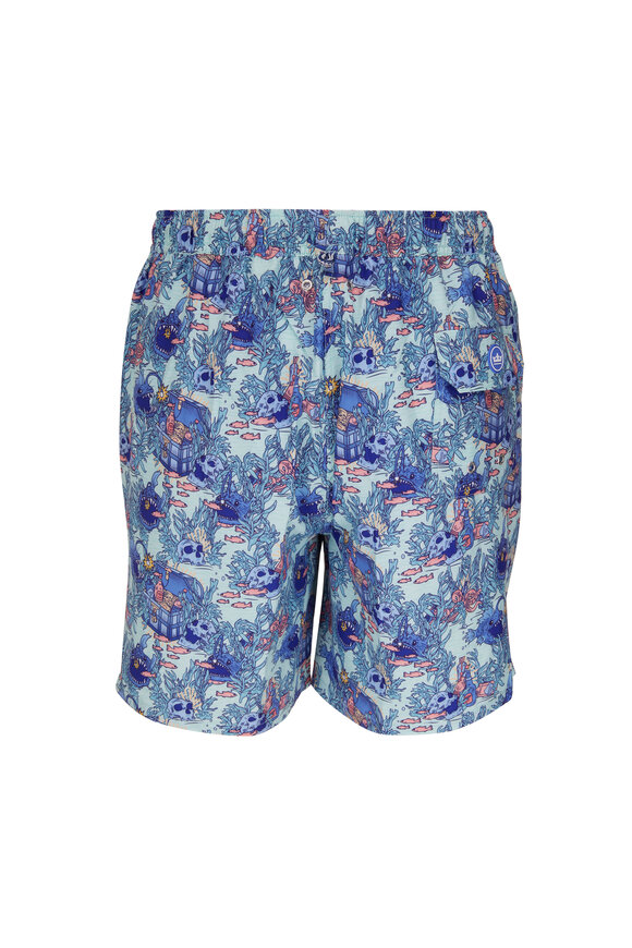 Peter Millar - Mint Chip Lit Up Swim Trunks | Mitchell Stores